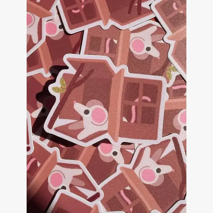 Cardboard House Rat Sticker