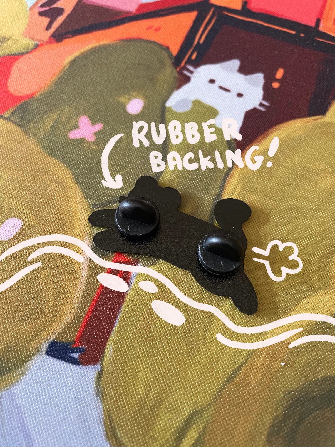 Cat in Frog Hat Enamel Pin