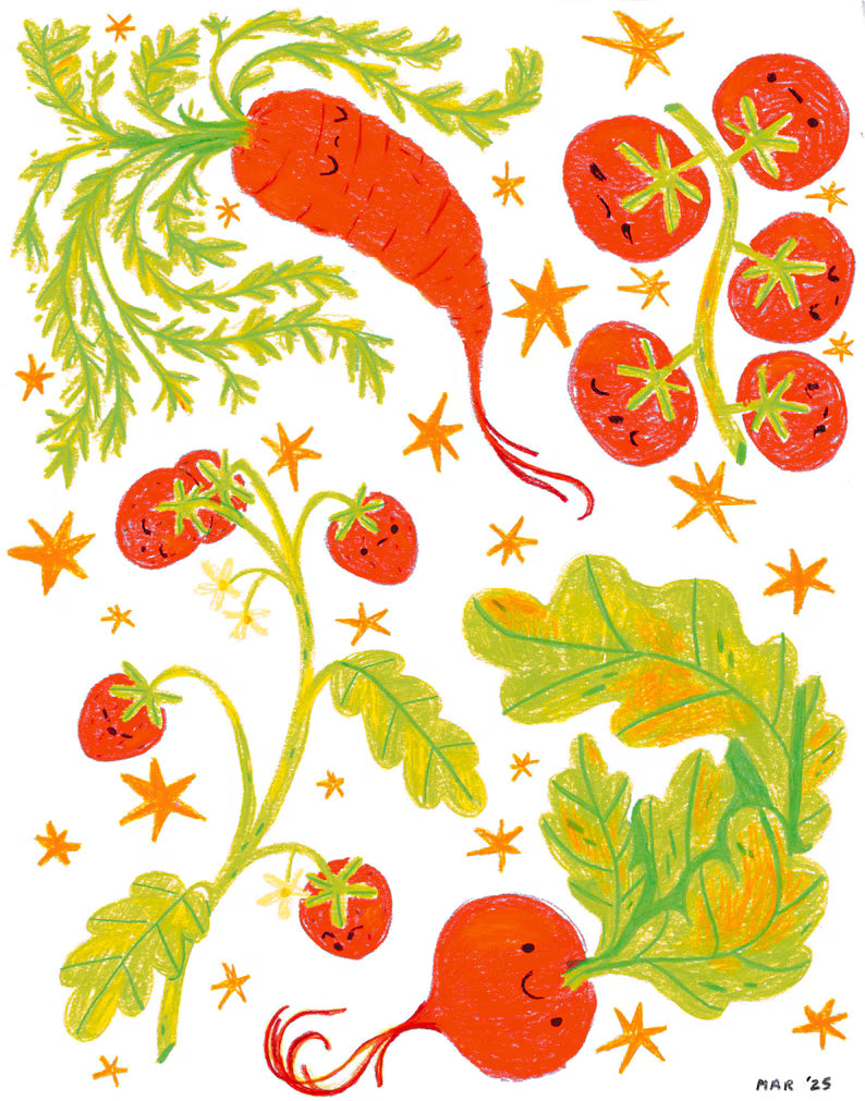 Veggies Art Print
