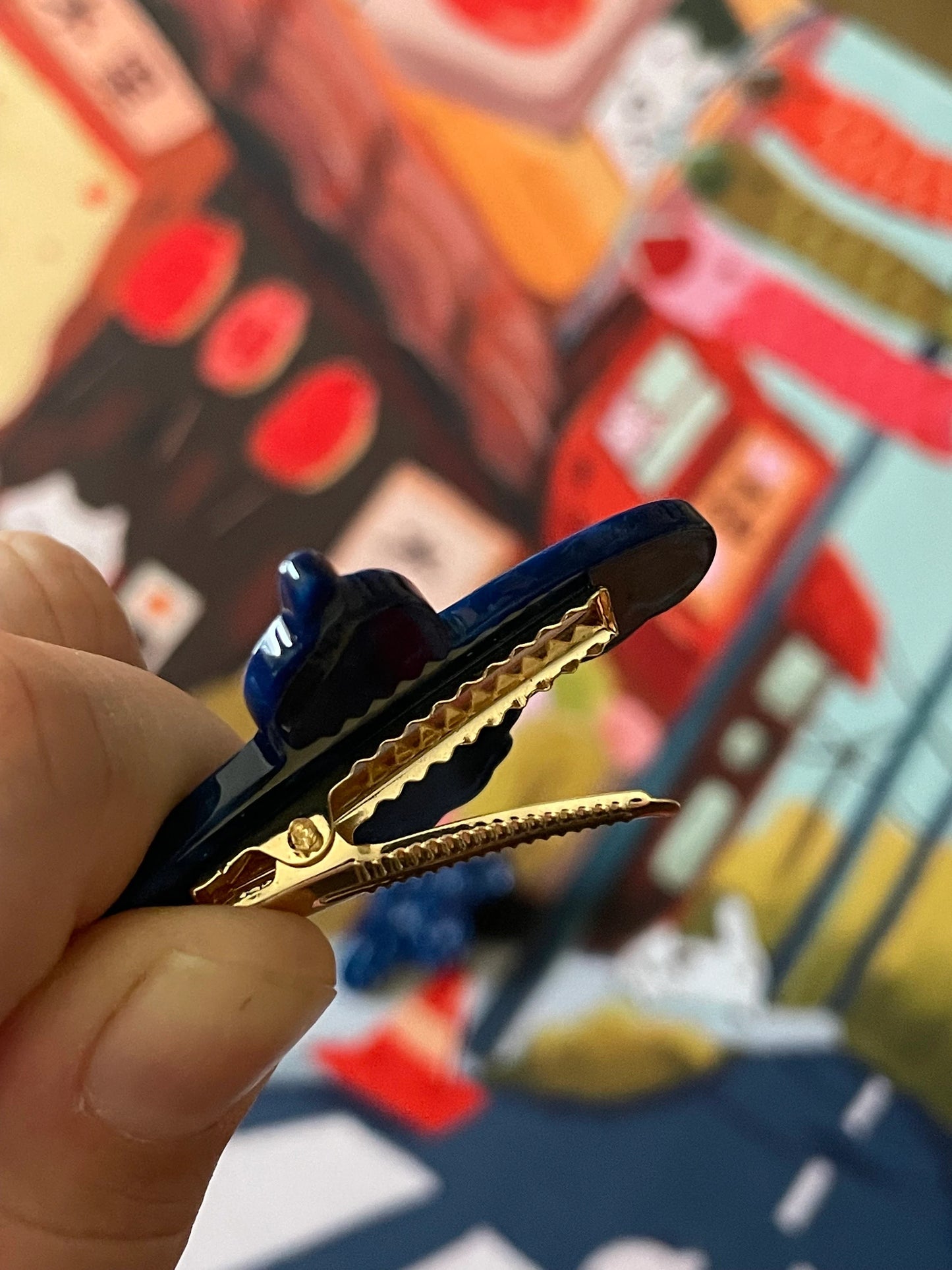 Celestial Raven Hair Barrette