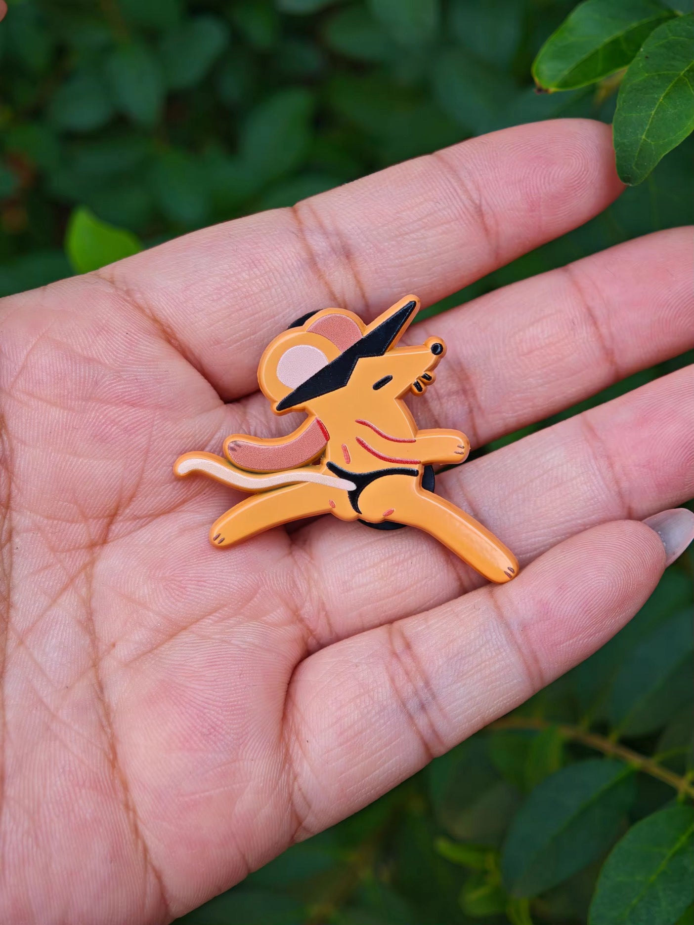 Cheeky Rat Enamel Pin