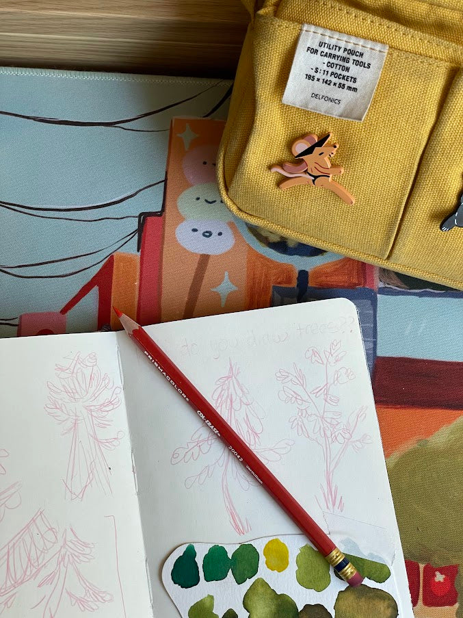 Cheeky Rat Enamel Pin