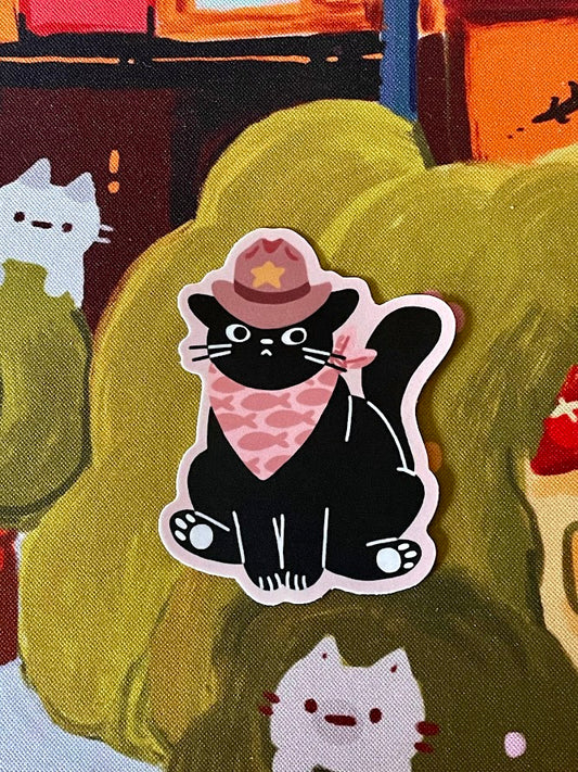 Cowboy Cat Sticker