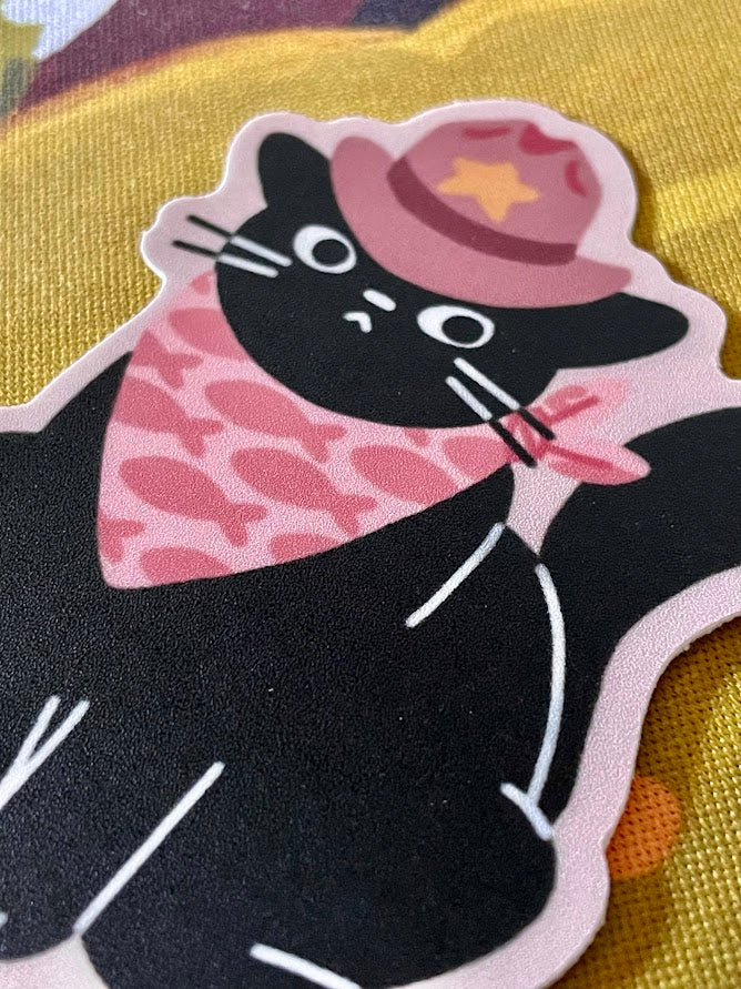 Cowboy Cat Sticker