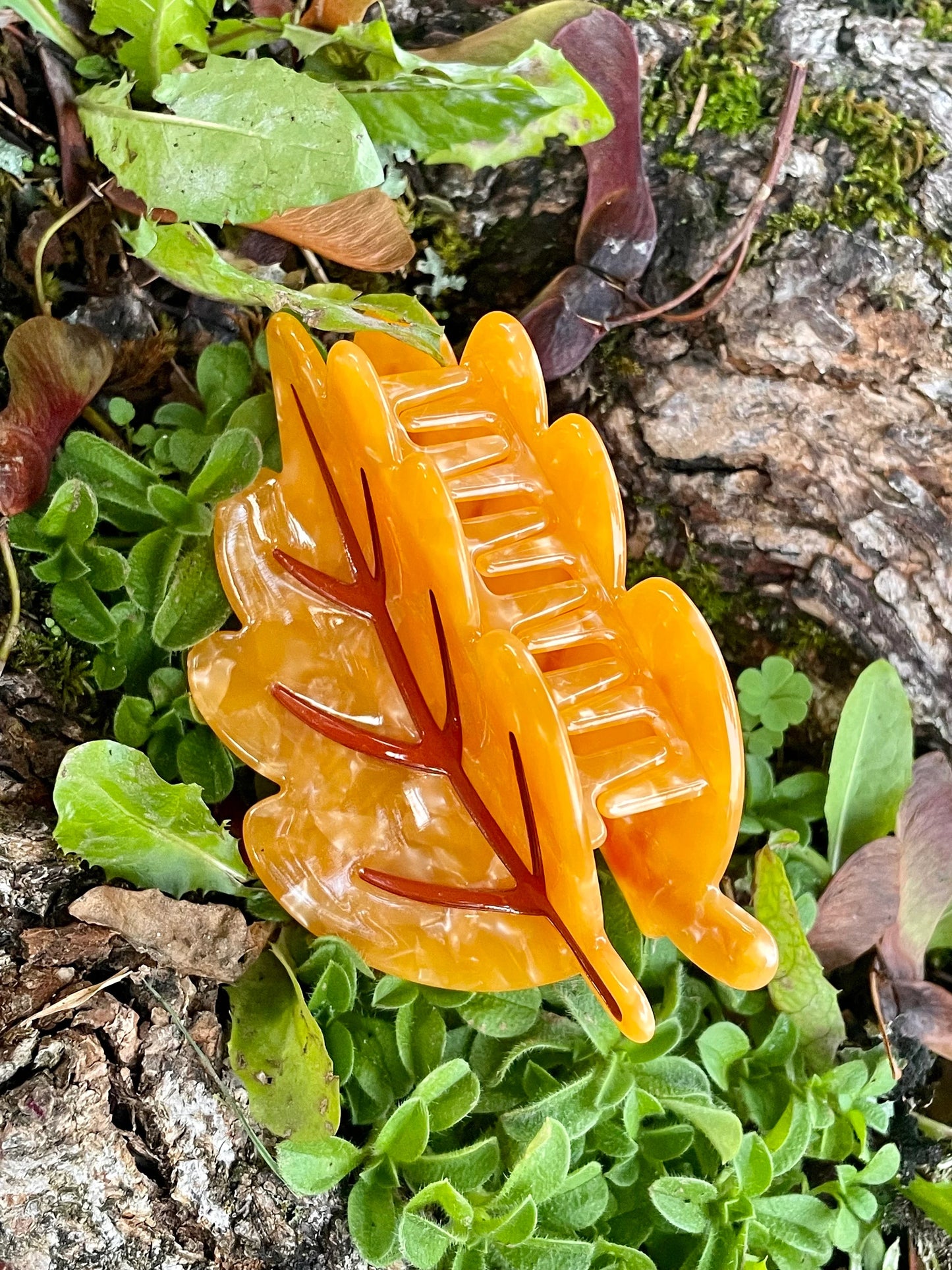 Autumn Leaf Hair Claw Clip