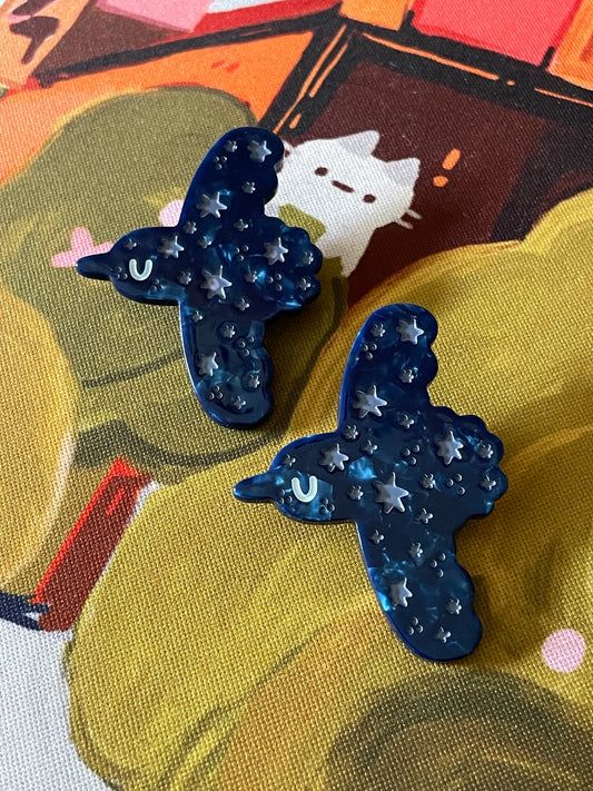 Celestial Raven Hair Barrette