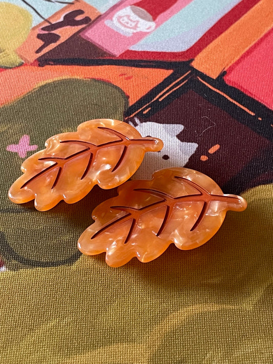 Autumn Leaf Hair Barrette