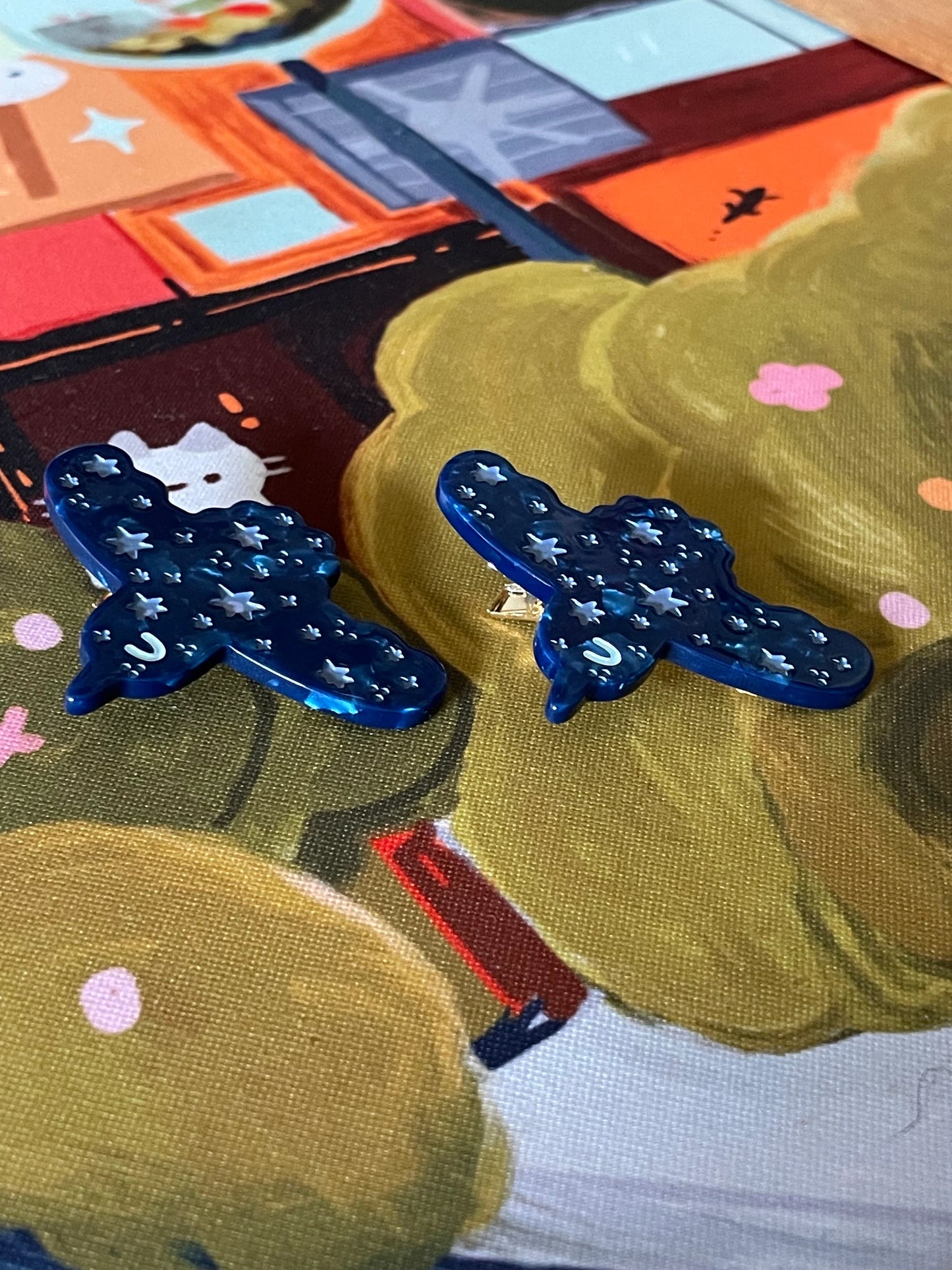 Celestial Raven Hair Barrette